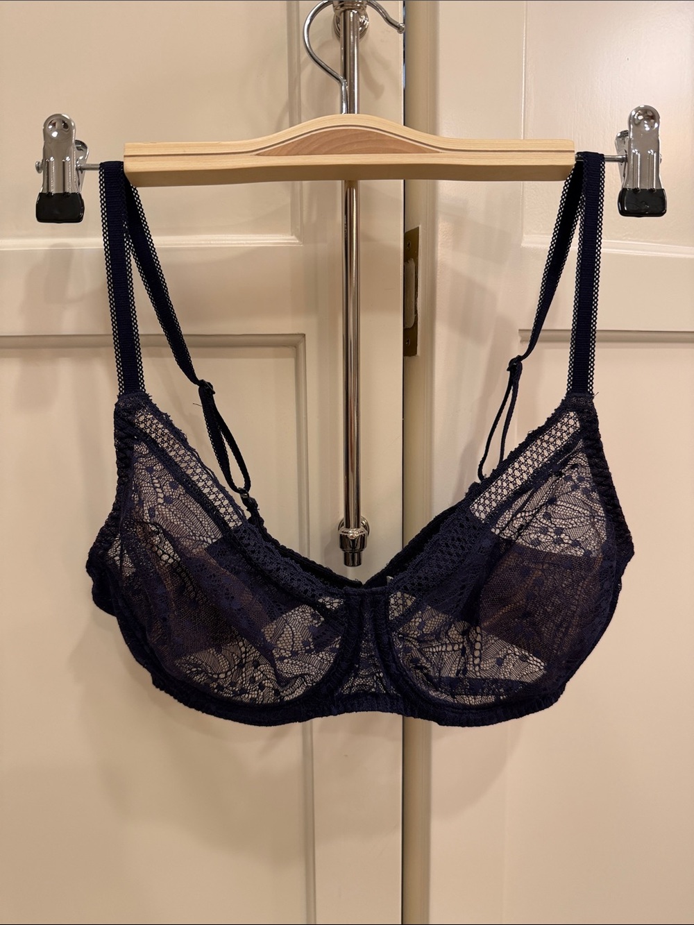 Simone Perele navy lace bra